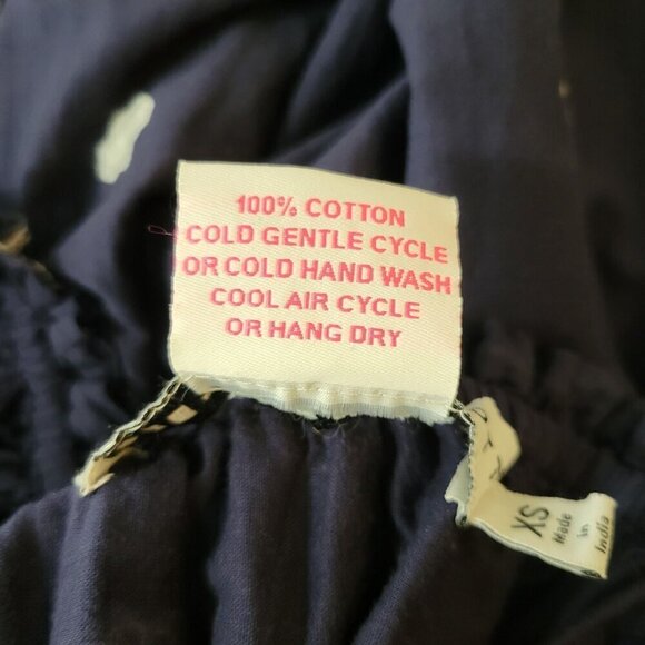 Gretchen Scott Floral Embroidered Midi Dress XS Cottagecore Pockets Empire Waist - Picture 10 of 10